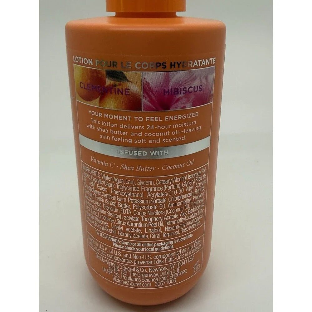 Victoria's Secret VSX Clementine & Hibiscus Body Lotion Vitamin C 10floz / 296ml